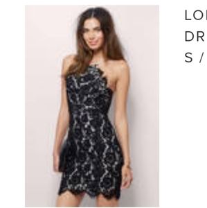 Tobi lace bodycon dress. Black & white. Small. NWT